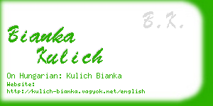 bianka kulich business card